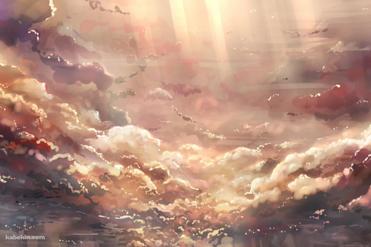 層になる雲 / 綺麗な空の壁紙(1440px x 960px) 高画質 PC・デスクトップ用