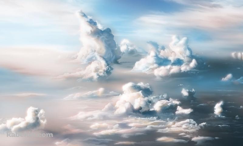 上空から見た背の高い雲 / 綺麗の壁紙(800px x 480px) 高画質 PC・デスクトップ用