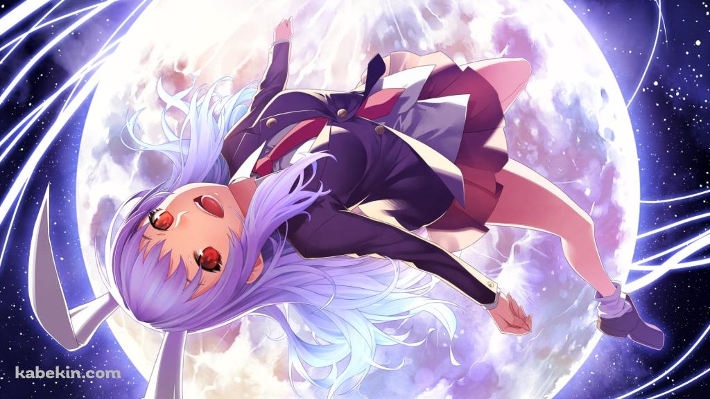 満月と兎耳の鈴仙・優曇華院・イナバ / 東方の壁紙(1024px x 576px) 高画質 PC・デスクトップ用