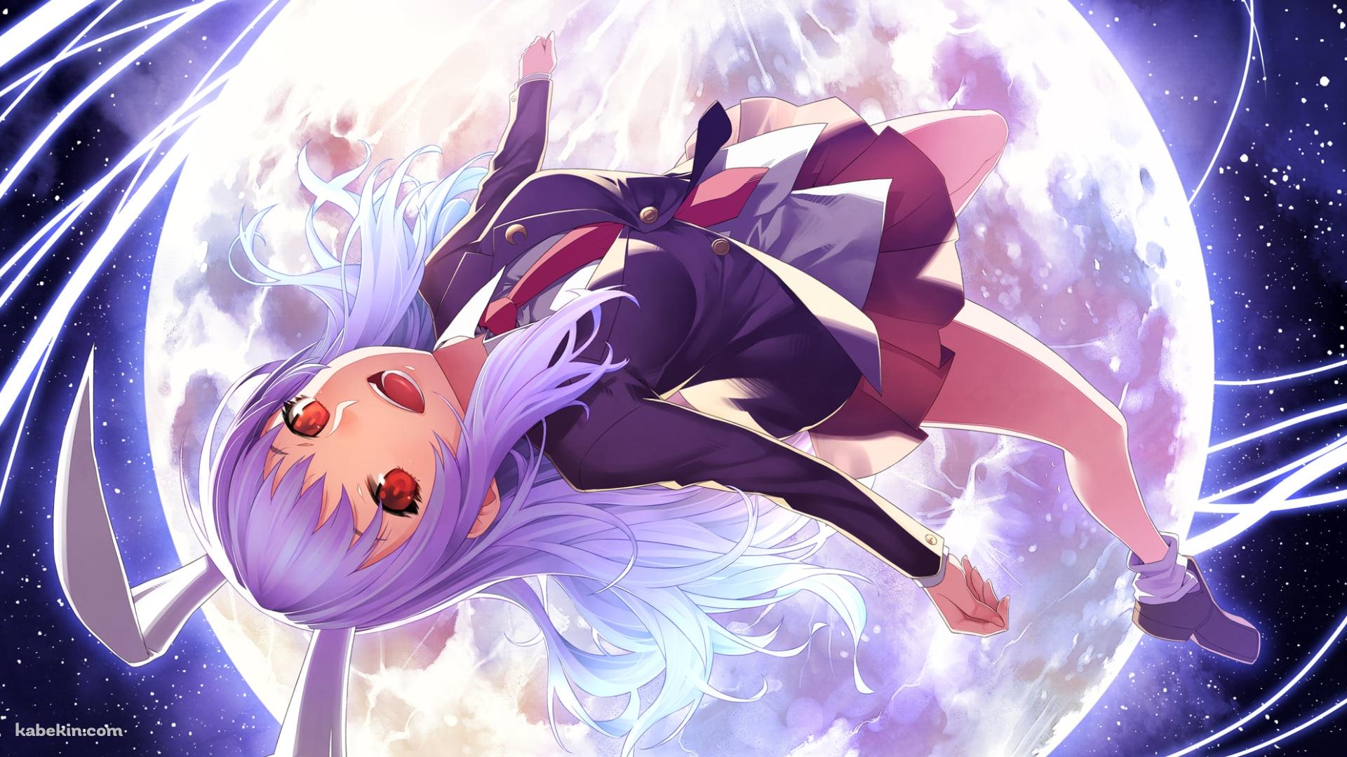 満月と兎耳の鈴仙・優曇華院・イナバ / 東方の壁紙(1920px x 1080px) 高画質 PC・デスクトップ用