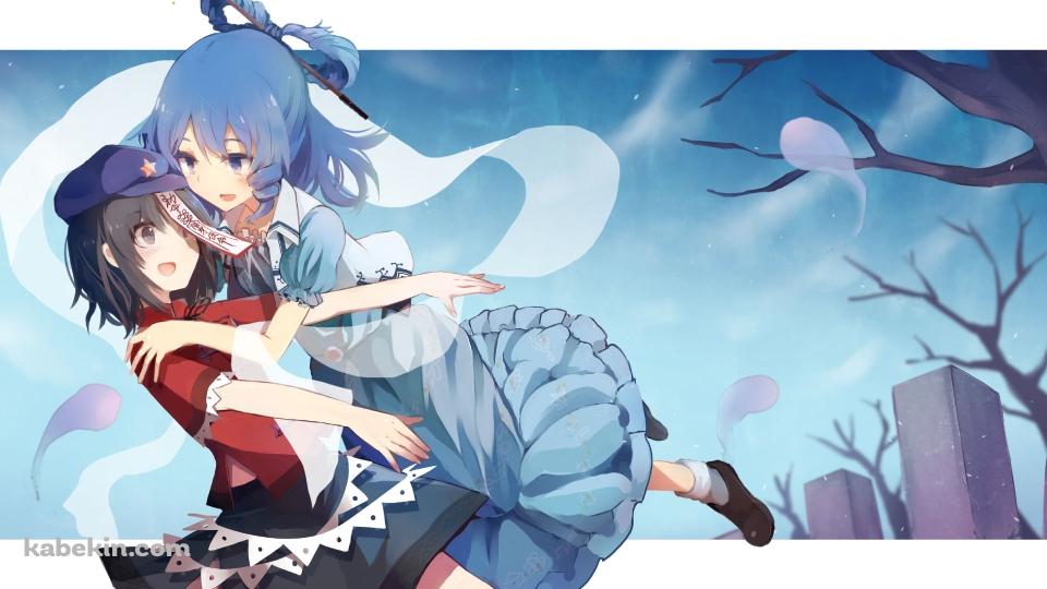 霍青娥(かく せいが) / 宮古芳香 (みやこよしか) / 青娥娘々 / 墓地 / 東方の壁紙(960px x 540px) 高画質 PC・デスクトップ用