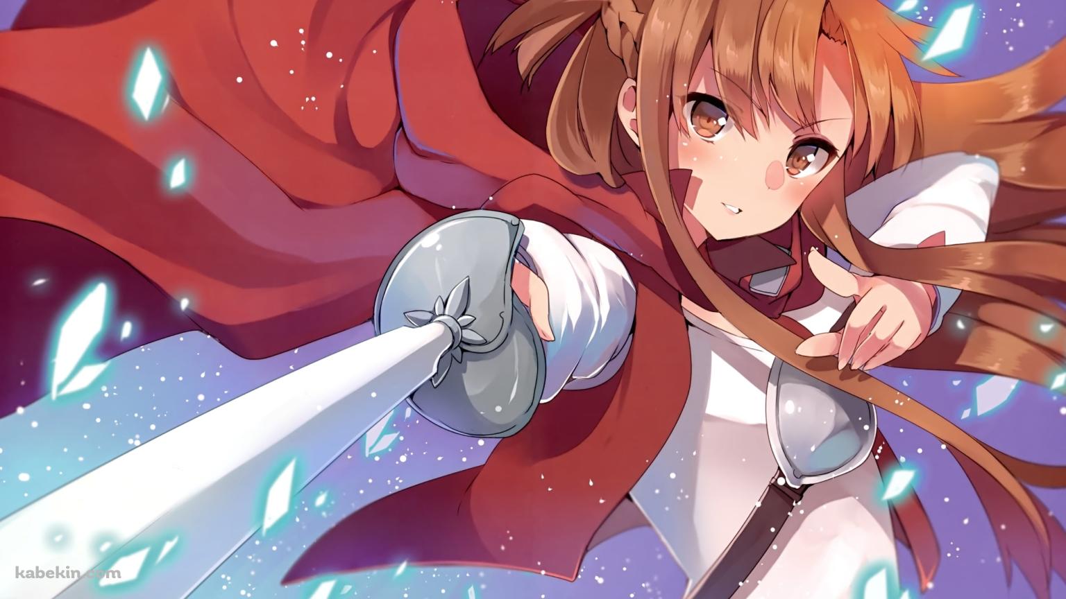 サーベルを突き立てるアスナ / SAO / ソードアートオンラインの壁紙(1536px x 864px) 高画質 PC・デスクトップ用