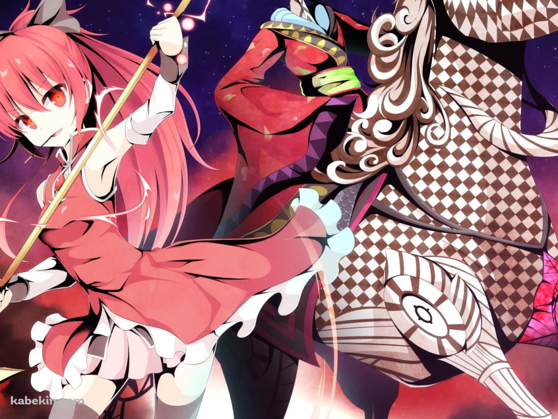 黄金の槍を持つ佐倉杏子とオフィーリア / 魔法少女まどか☆マギカの壁紙(1152px x 864px) 高画質 PC・デスクトップ用