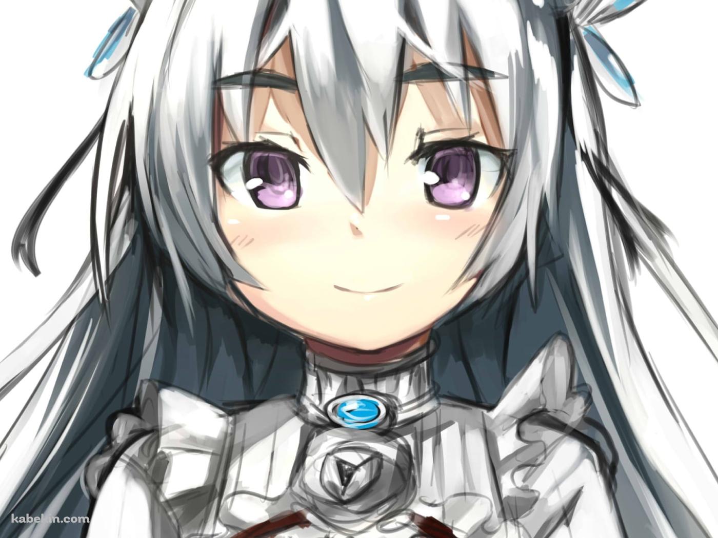 真っ直ぐこちらを見つめるチャイカ・トラバント / ラフスケッチ / 棺姫のチャイカの壁紙(1400px x 1050px) 高画質 PC・デスクトップ用