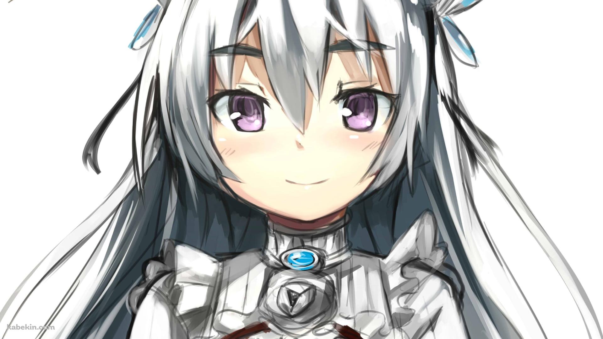 真っ直ぐこちらを見つめるチャイカ・トラバント / ラフスケッチ / 棺姫のチャイカの壁紙(1920px x 1080px) 高画質 PC・デスクトップ用