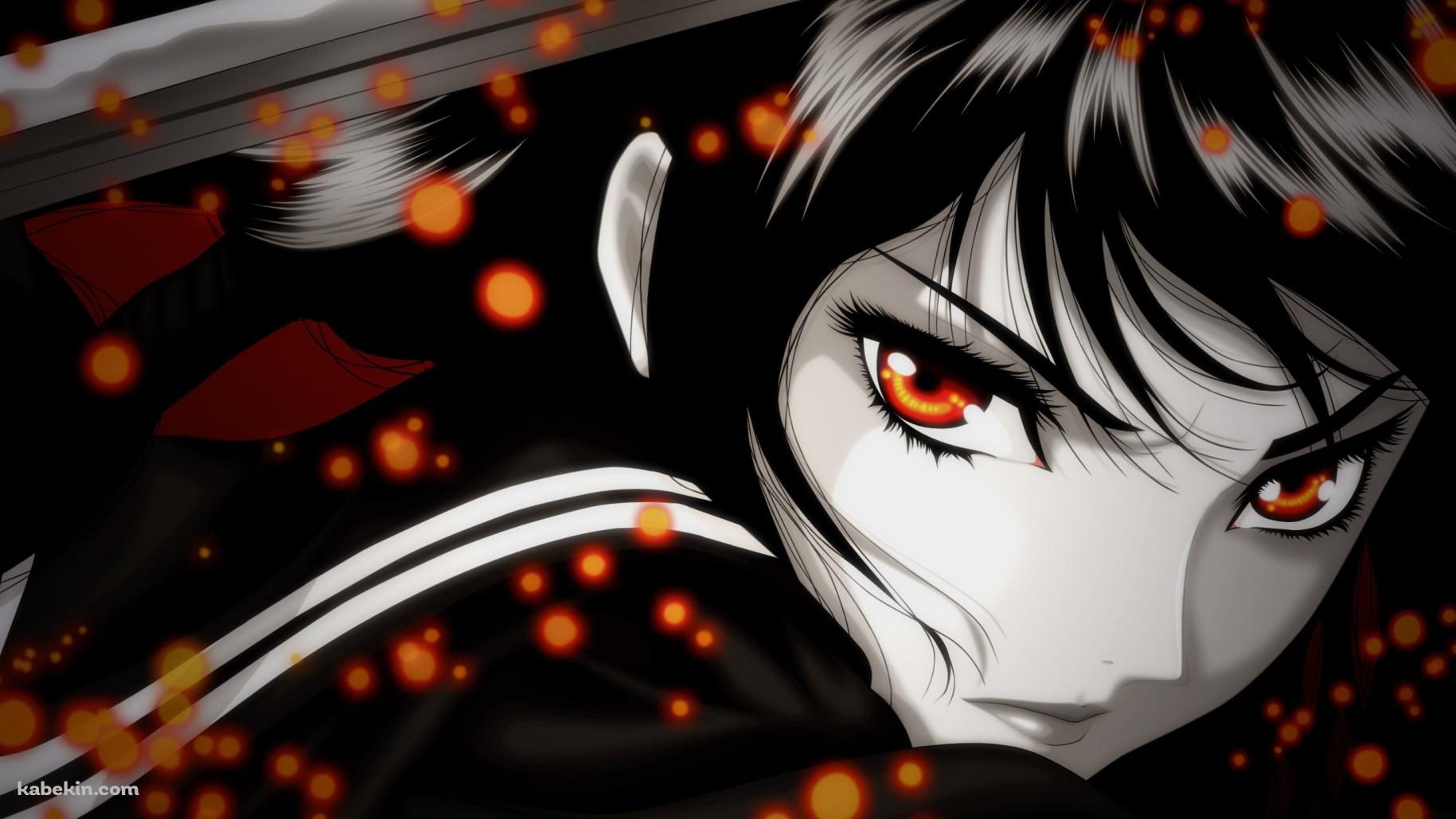 剣を振るうかっこいい更衣 小夜 / ブラッドシーの壁紙(1829px x 1029px) 高画質 PC・デスクトップ用