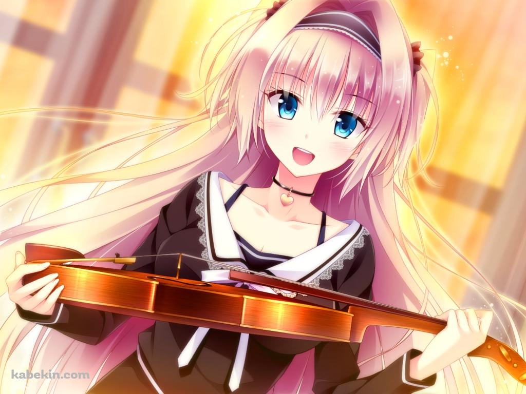 ヴァイオリンを持つ天谷 玲 / ゴールデンマリッジの壁紙(1024px x 768px) 高画質 PC・デスクトップ用
