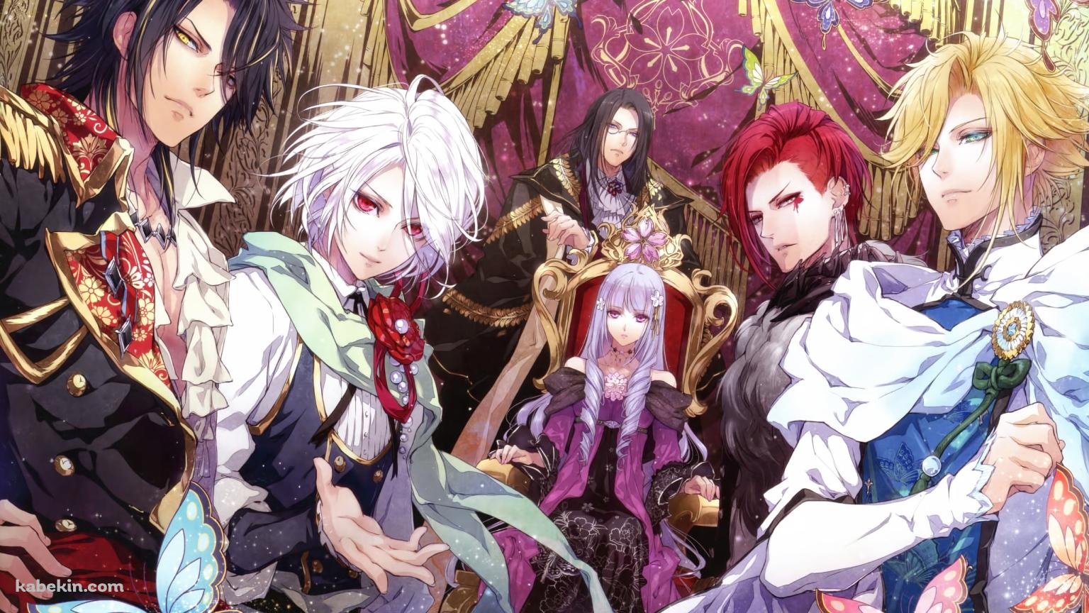 ヴィオレット / レオン / ルイ / ギスラン / オルフェ / ユベール / レンドフルールの壁紙(1536px x 864px) 高画質 PC・デスクトップ用