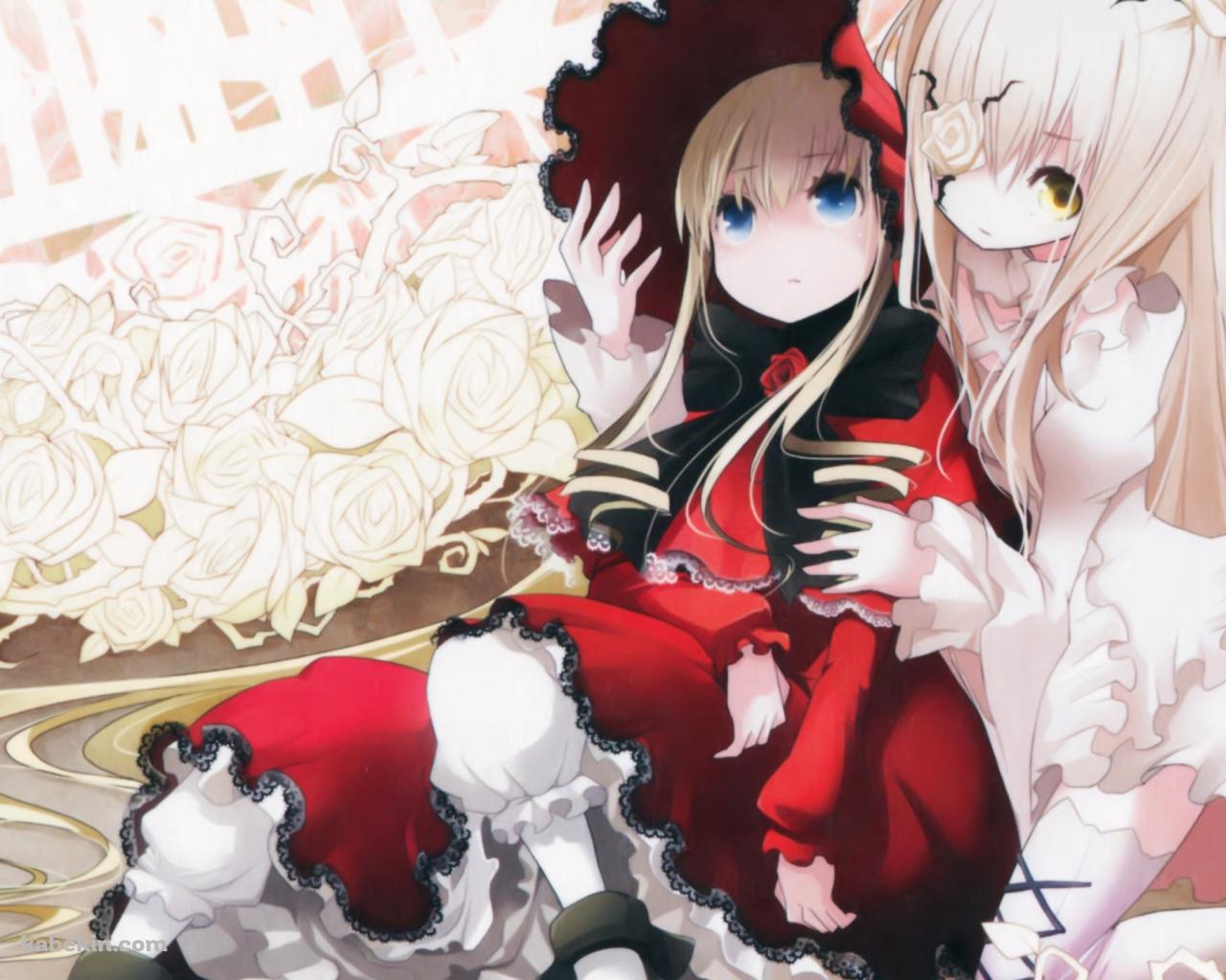 真紅と雪華綺晶 / ローゼンメイデンの壁紙(1280px x 1024px) 高画質 PC・デスクトップ用
