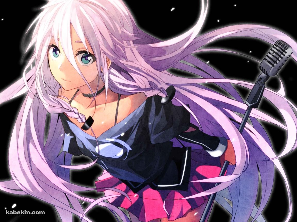 マイクスタンドを持ちこちらを見つめるイア / IA / ボーカロイドの壁紙(1152px x 864px) 高画質 PC・デスクトップ用