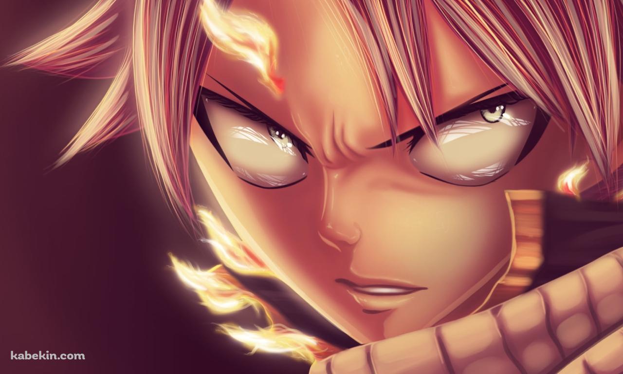 睨みをきかせるかっこいいナツ・ドラグニル / フェアリーテイルの壁紙(1280px x 768px) 高画質 PC・デスクトップ用