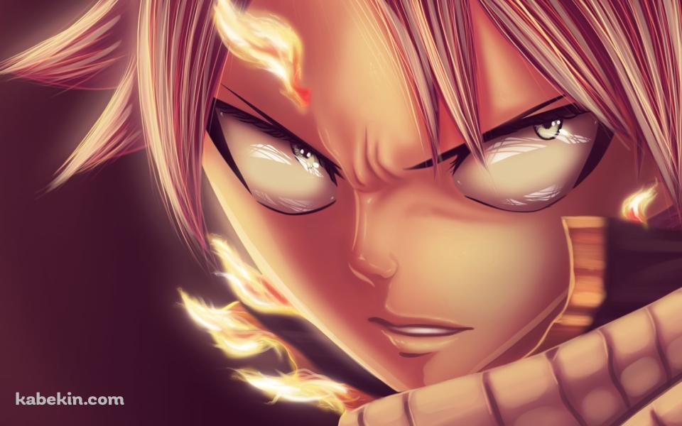 睨みをきかせるかっこいいナツ・ドラグニル / フェアリーテイルの壁紙(960px x 600px) 高画質 PC・デスクトップ用