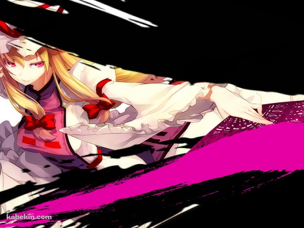闇を切り裂く八雲紫 / 東方の壁紙(1024px x 768px) 高画質 PC・デスクトップ用