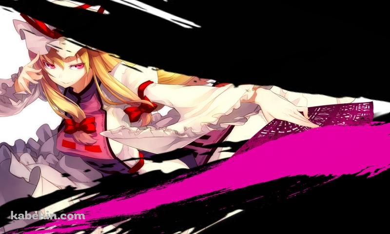 闇を切り裂く八雲紫 / 東方の壁紙(800px x 480px) 高画質 PC・デスクトップ用