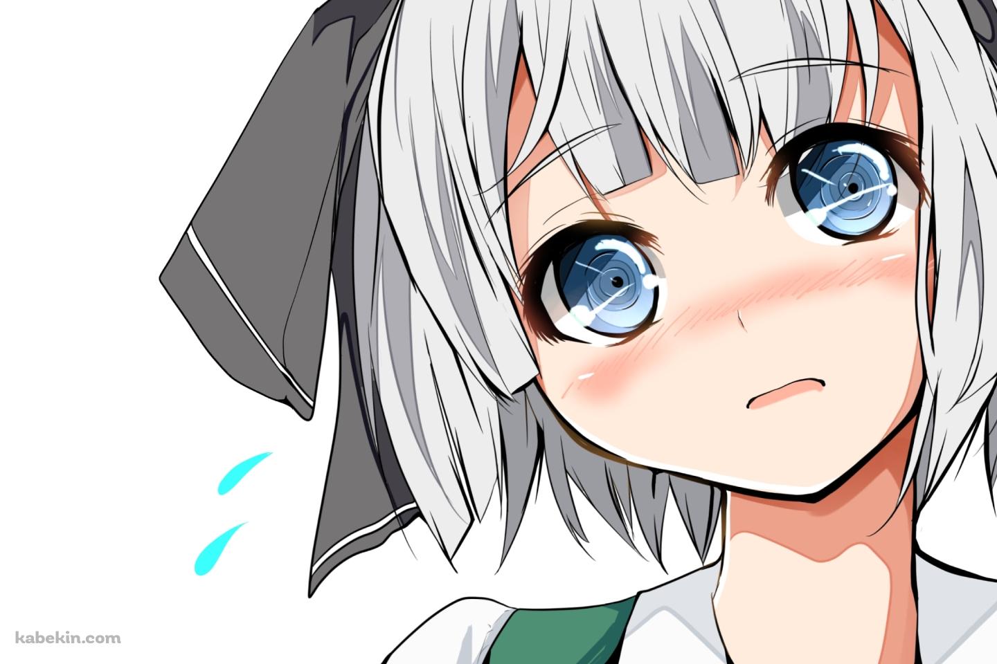 慌てる魂魄妖夢 / 東方の壁紙(1440px x 960px) 高画質 PC・デスクトップ用