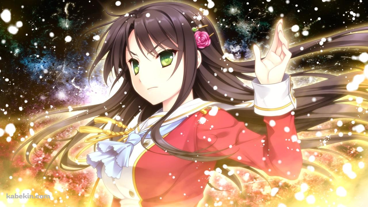 凛々しい表情で左手を掲げる音無 朔 / ハロー・レディ!の壁紙(1280px x 720px) 高画質 PC・デスクトップ用