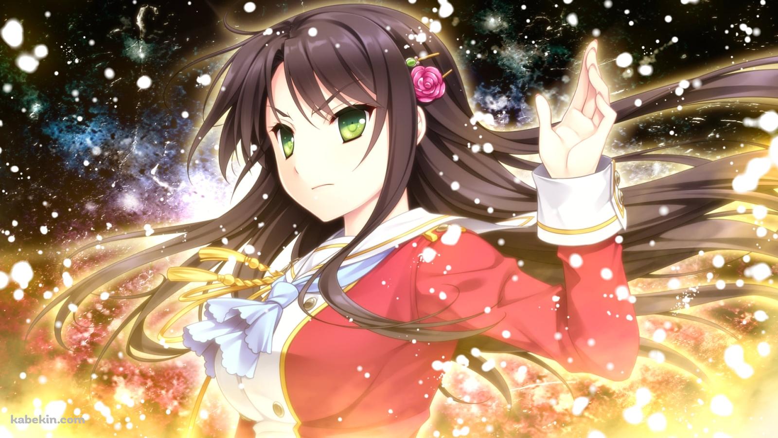 凛々しい表情で左手を掲げる音無 朔 / ハロー・レディ!の壁紙(1600px x 900px) 高画質 PC・デスクトップ用