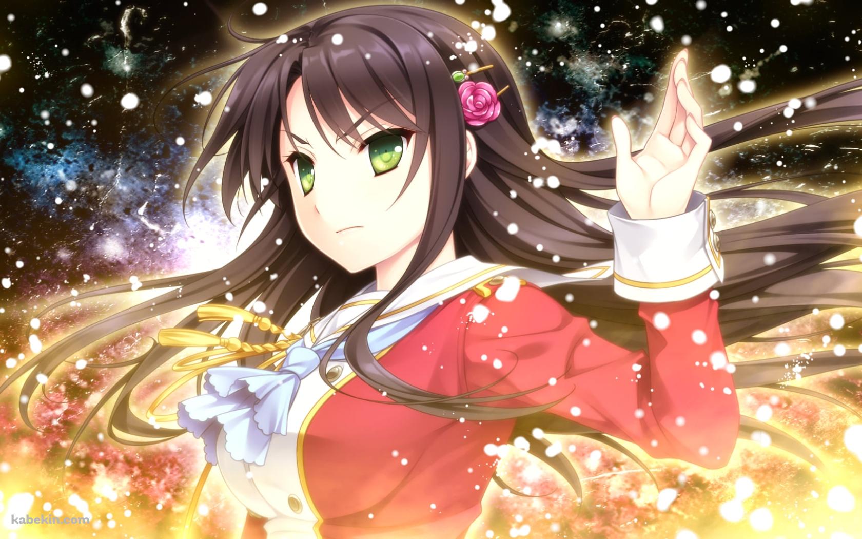 凛々しい表情で左手を掲げる音無 朔 / ハロー・レディ!の壁紙(1680px x 1050px) 高画質 PC・デスクトップ用