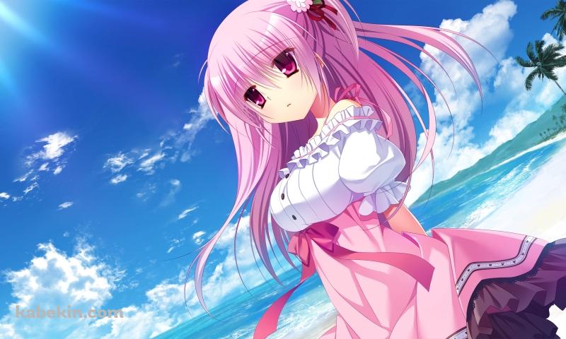 ビーチに佇む御堂このか / イノセントガールの壁紙(800px x 480px) 高画質 PC・デスクトップ用
