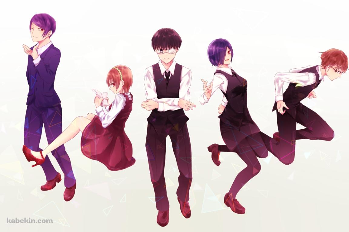 正装をした金木研と霧嶋董香 / 東京喰種の壁紙(1152px x 768px) 高画質 PC・デスクトップ用