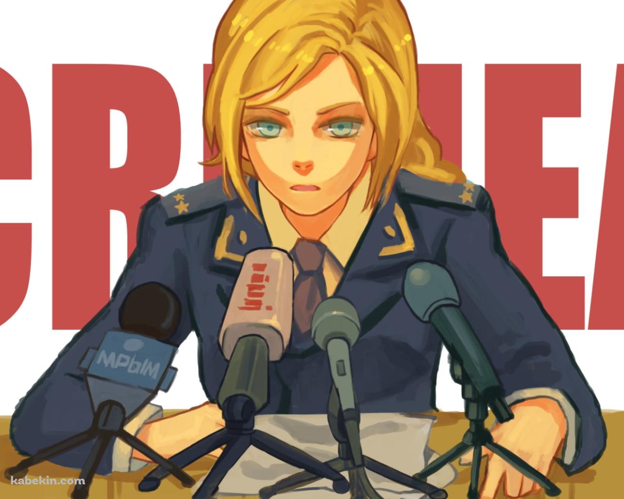 記者会見をするナタリア・ポクロンスカヤ / クリミア / 美人検事総長の壁紙(1280px x 1024px) 高画質 PC・デスクトップ用
