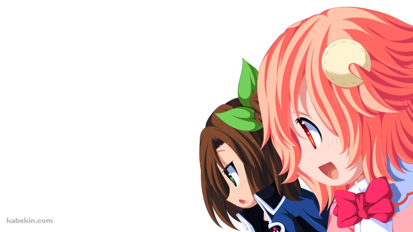 並んだアイエフとコンパ / 超次元ゲイムネプテューヌの壁紙(1366px x 768px) 高画質 PC・デスクトップ用
