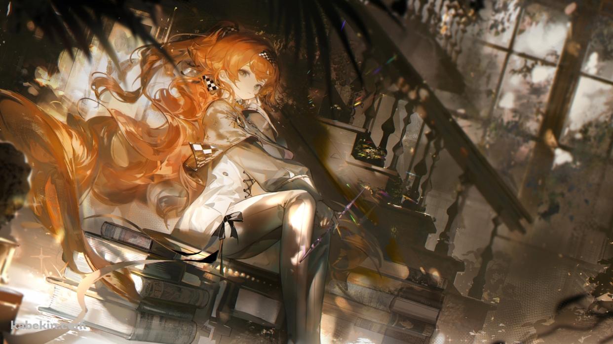 椅子に座りこちらを見つめるソネット / リバース:1999の壁紙(1242px x 698px) 高画質 PC・デスクトップ用