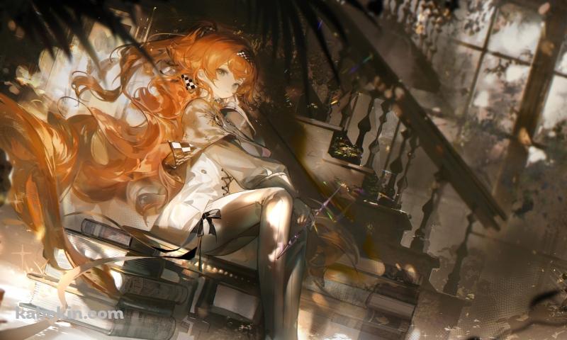 椅子に座りこちらを見つめるソネット / リバース:1999の壁紙(800px x 480px) 高画質 PC・デスクトップ用
