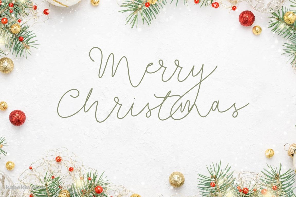 White Merry Christmas / 白いメリークリスマスの壁紙(1152px x 768px) 高画質 PC・デスクトップ用