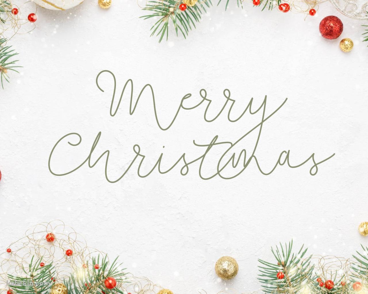 White Merry Christmas / 白いメリークリスマスの壁紙(1280px x 1024px) 高画質 PC・デスクトップ用
