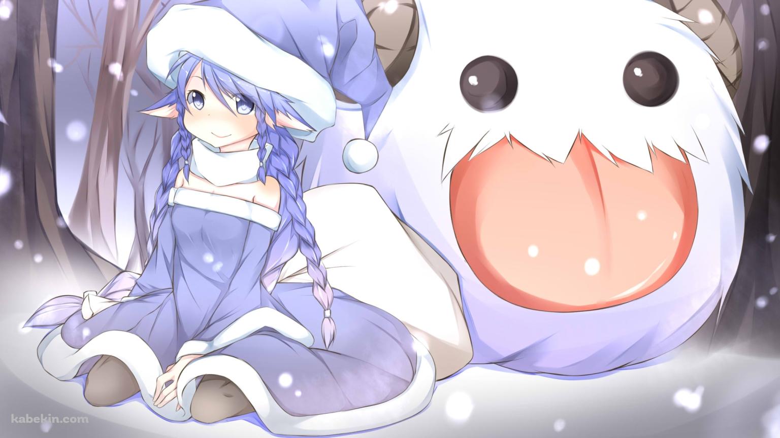 サンタコスのルル / ポロ / リーグオブレジェンドの壁紙(1536px x 864px) 高画質 PC・デスクトップ用