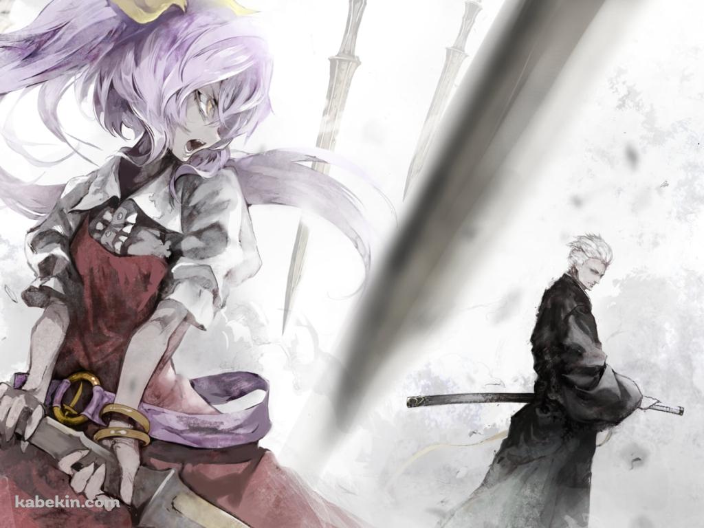 バージル VS 綿月依姫 / デビル メイ クライ / 東方の壁紙(1024px x 768px) 高画質 PC・デスクトップ用