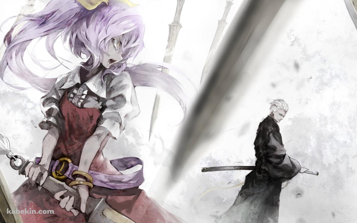 バージル VS 綿月依姫 / デビル メイ クライ / 東方の壁紙(1152px x 720px) 高画質 PC・デスクトップ用