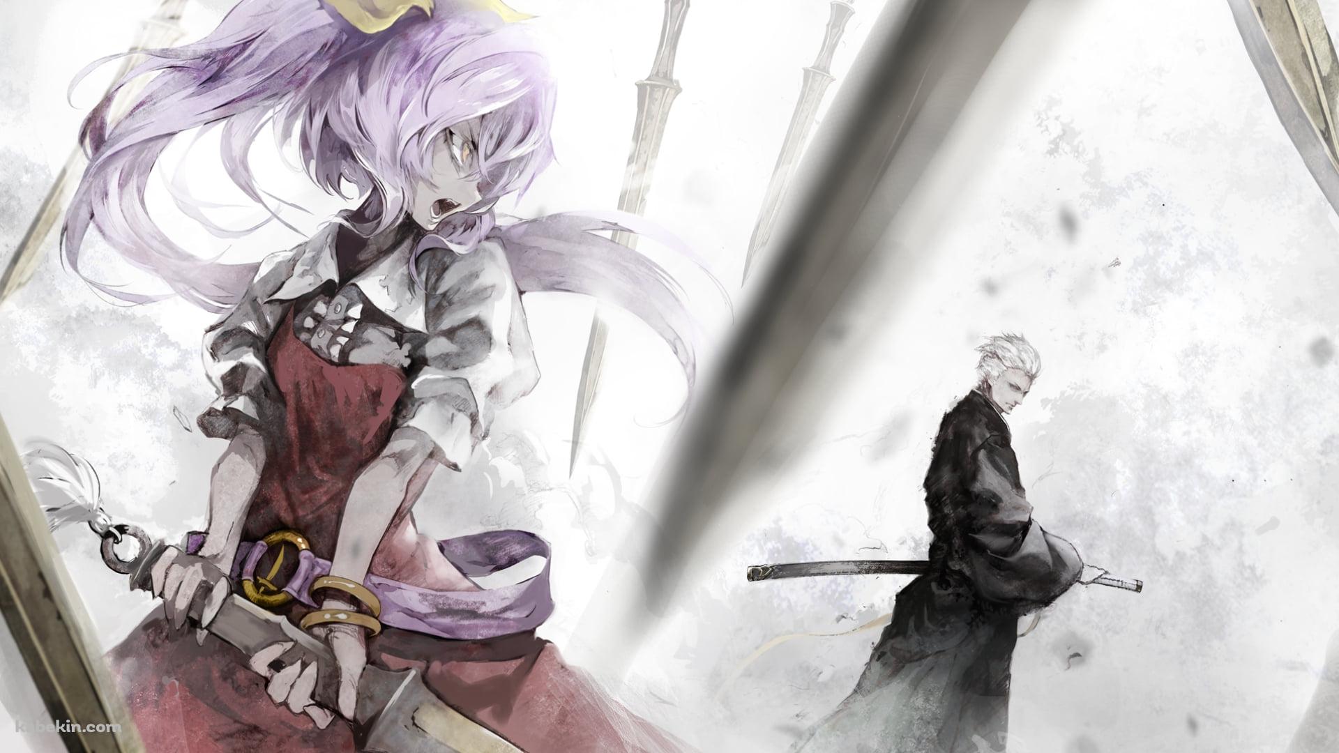 バージル VS 綿月依姫 / デビル メイ クライ / 東方の壁紙(1920px x 1080px) 高画質 PC・デスクトップ用