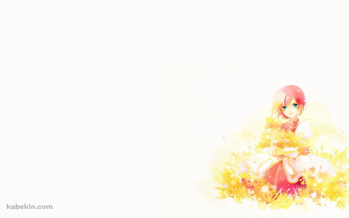 黄色い花とエステリーゼ・シデス・ヒュラッセイン / テイルズオブヴェスペリアの壁紙(1152px x 720px) 高画質 PC・デスクトップ用