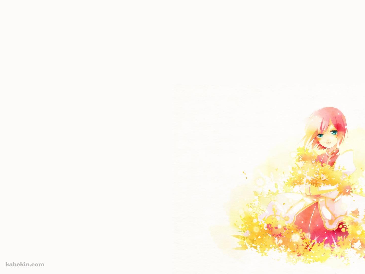 黄色い花とエステリーゼ・シデス・ヒュラッセイン / テイルズオブヴェスペリアの壁紙(1440px x 1080px) 高画質 PC・デスクトップ用