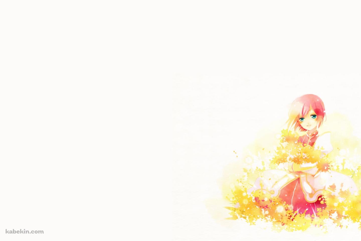 黄色い花とエステリーゼ・シデス・ヒュラッセイン / テイルズオブヴェスペリアの壁紙(1440px x 960px) 高画質 PC・デスクトップ用