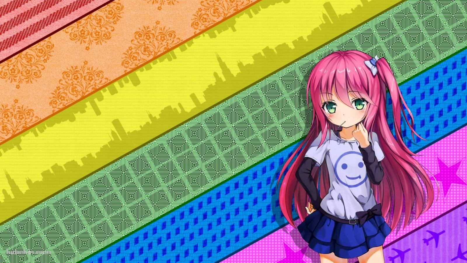 飴を舐める道楽 宴 / のうコメの壁紙(1600px x 900px) 高画質 PC・デスクトップ用