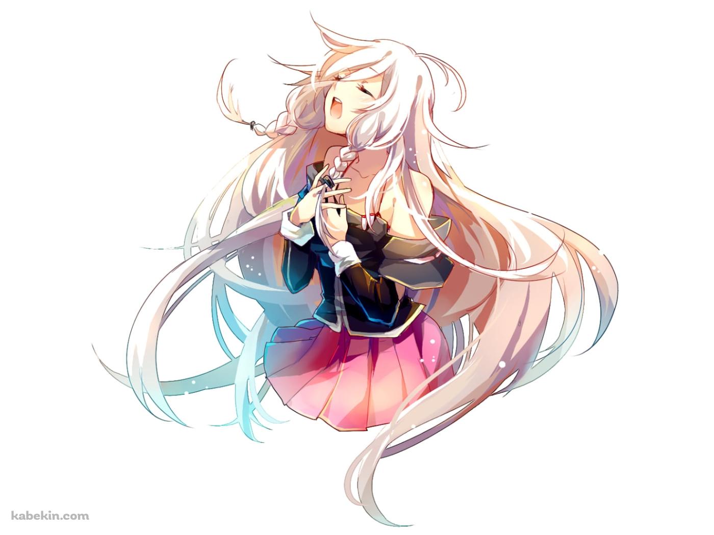 胸に両手をあてて歌うイア / IA / ボカロの壁紙(1400px x 1050px) 高画質 PC・デスクトップ用