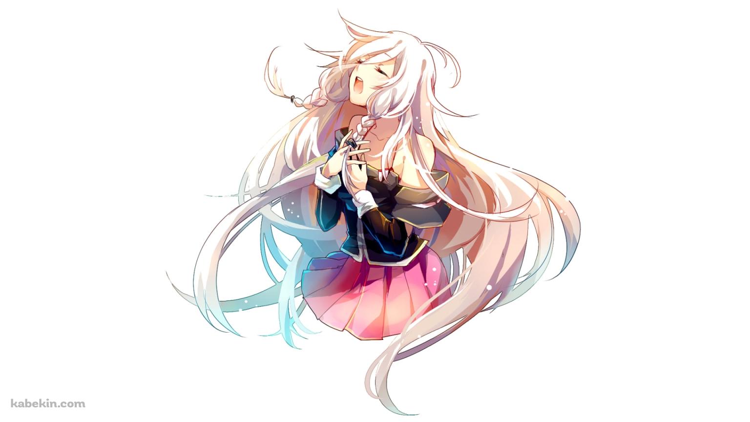 胸に両手をあてて歌うイア / IA / ボカロの壁紙(1536px x 864px) 高画質 PC・デスクトップ用