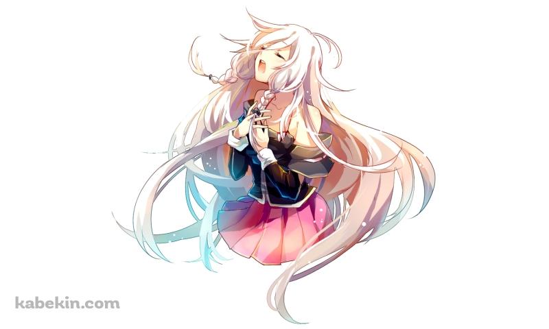 胸に両手をあてて歌うイア / IA / ボカロの壁紙(800px x 480px) 高画質 PC・デスクトップ用