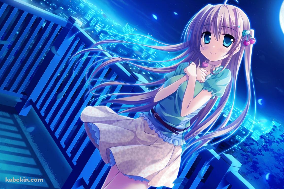 ベランダに立つ白波瀬 悠奈 / マジカル マリッジ ルナティクス!!の壁紙(1152px x 768px) 高画質 PC・デスクトップ用