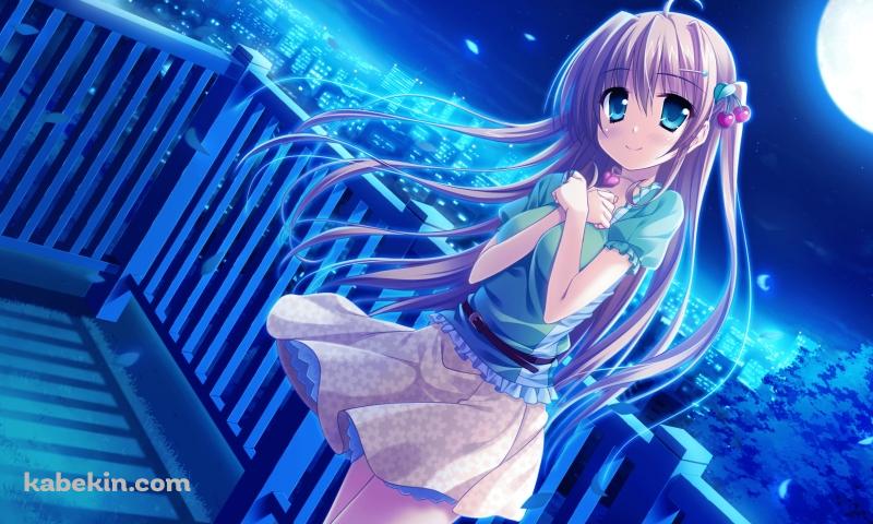 ベランダに立つ白波瀬 悠奈 / マジカル マリッジ ルナティクス!!の壁紙(800px x 480px) 高画質 PC・デスクトップ用