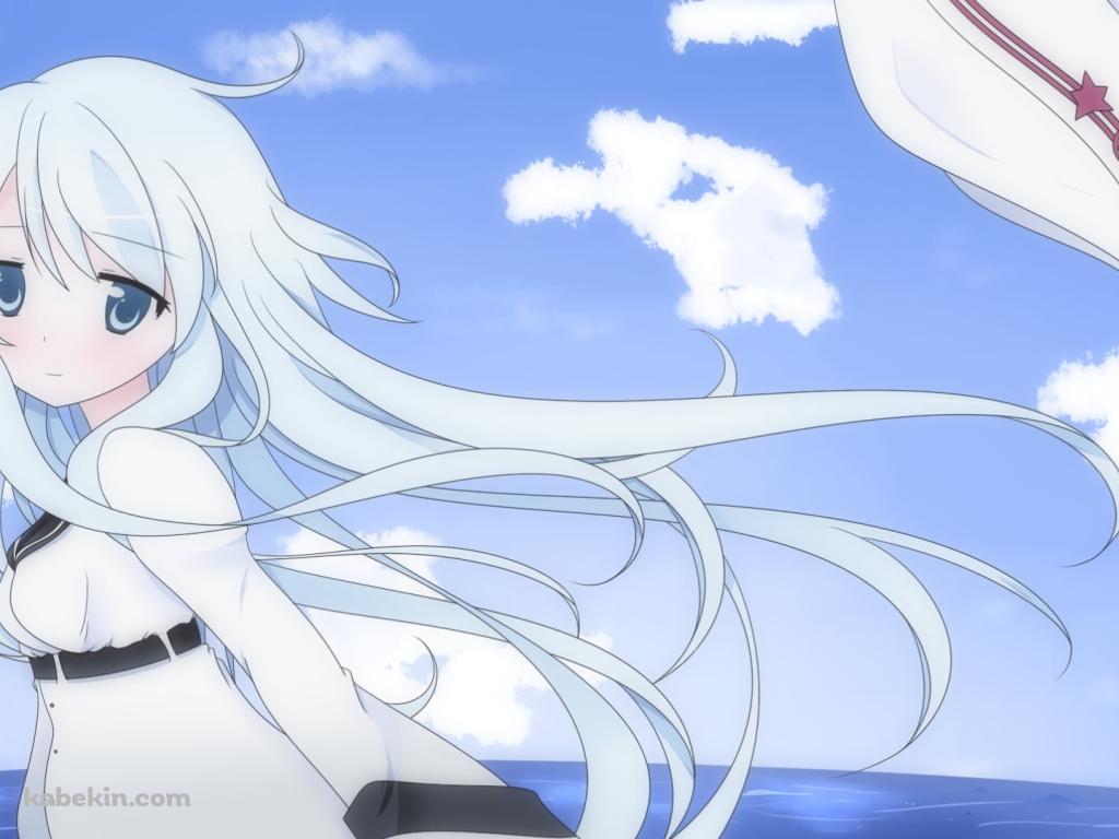 海と青空と響 / 艦隊これくしょんの壁紙(1024px x 768px) 高画質 PC・デスクトップ用