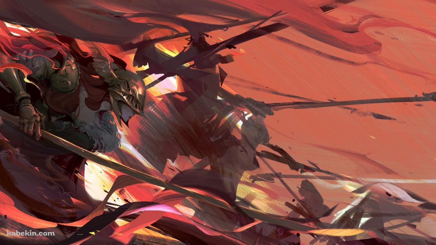 進軍するかっこいいミケラの刃マレニア / エルデンリングの壁紙(1391px x 783px) 高画質 PC・デスクトップ用