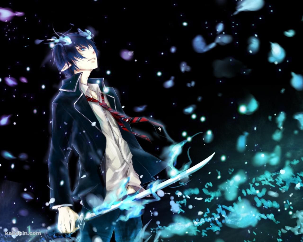刀を持つ奥村燐 / 青の祓魔師の壁紙(1280px x 1024px) 高画質 PC・デスクトップ用