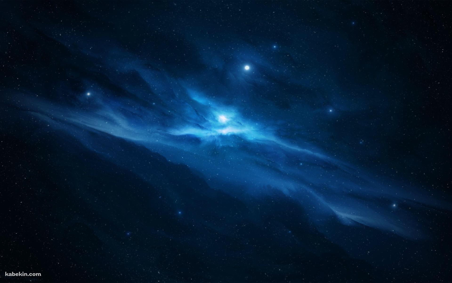綺麗な水色の広大な宇宙 / ミルキーウェイの壁紙(1920px x 1200px) 高画質 PC・デスクトップ用