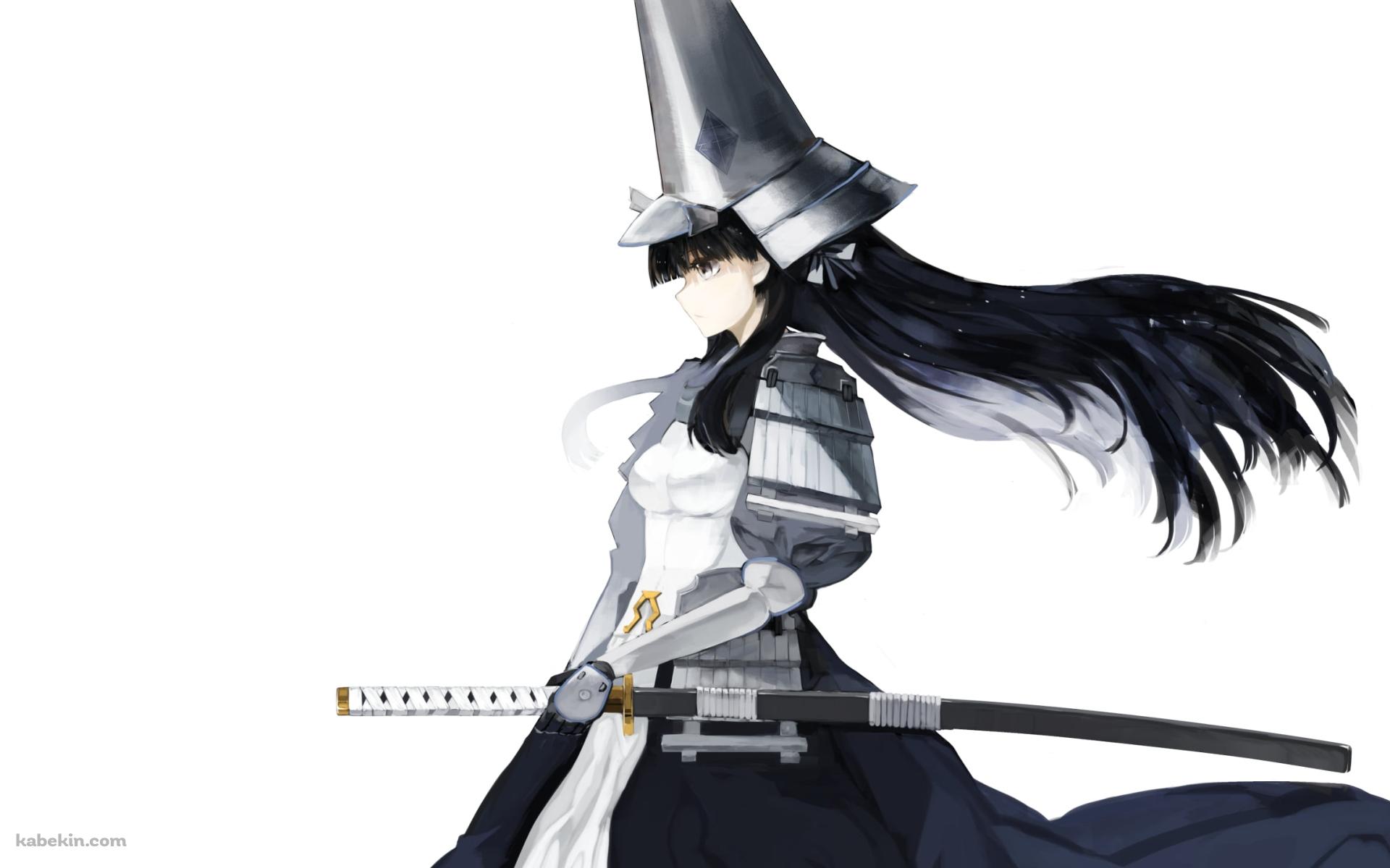 剣に手をかける上杉謙信 / 白い甲冑 / 戦国ランスの壁紙(1920px x 1200px) 高画質 PC・デスクトップ用