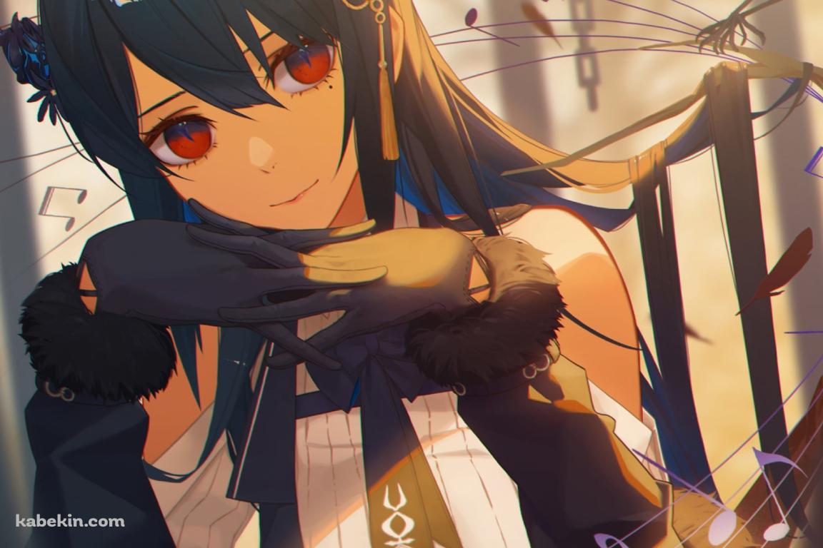腕を組むネリッサ・レイヴンクロフト / ホロライブ / バーチャルYouTuber / Vtuberの壁紙(1152px x 768px) 高画質 PC・デスクトップ用