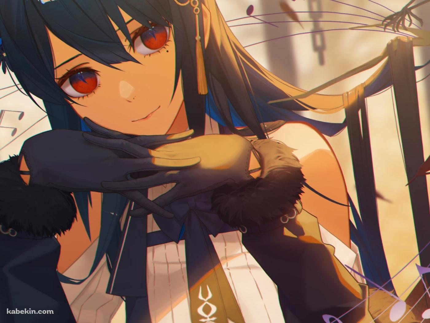 腕を組むネリッサ・レイヴンクロフト / ホロライブ / バーチャルYouTuber / Vtuberの壁紙(1400px x 1050px) 高画質 PC・デスクトップ用